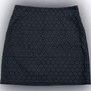 NWOT Banana Republic Navy Cutout Mini Skirt